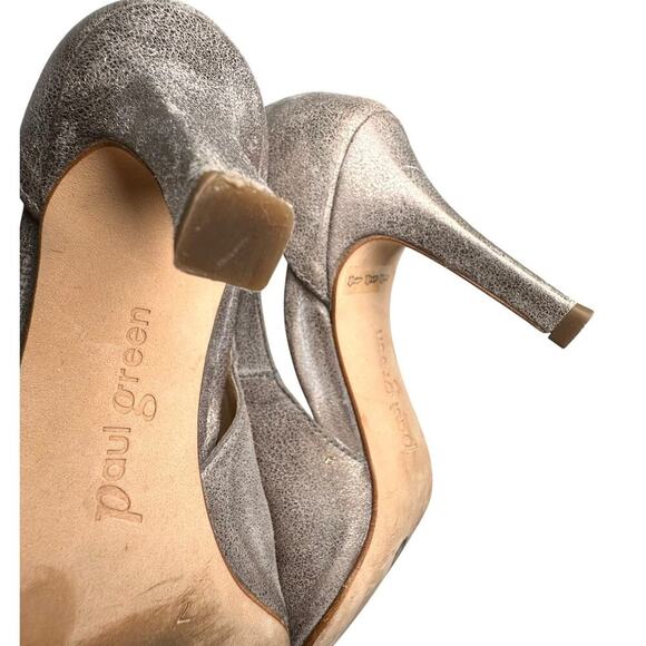 Paul Green Contessa Smoked Brushed Gold Pumps Leather Sz 7 Women's Shoes Career - Picture 4 of 16
